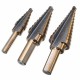 3pcs M7 HSS Step Drill Bit Set 3/16-1/2 1/4-3/4 3/16-7/8 Inch