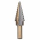 3pcs M7 HSS Step Drill Bit Set 3/16-1/2 1/4-3/4 3/16-7/8 Inch