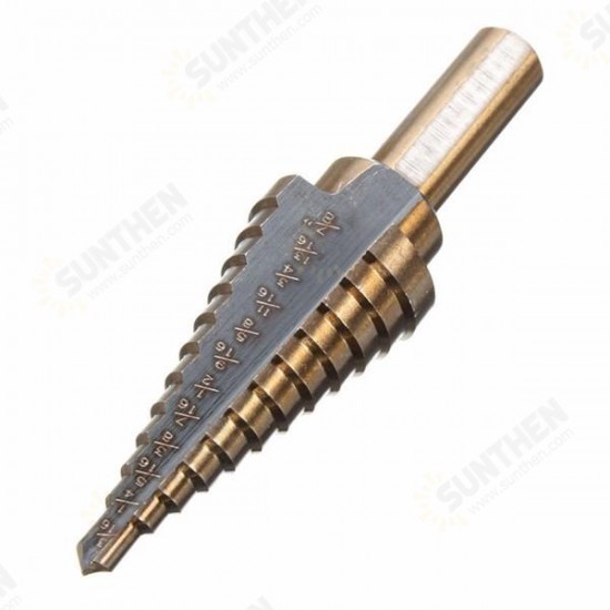 3pcs M7 HSS Step Drill Bit Set 3/16-1/2 1/4-3/4 3/16-7/8 Inch