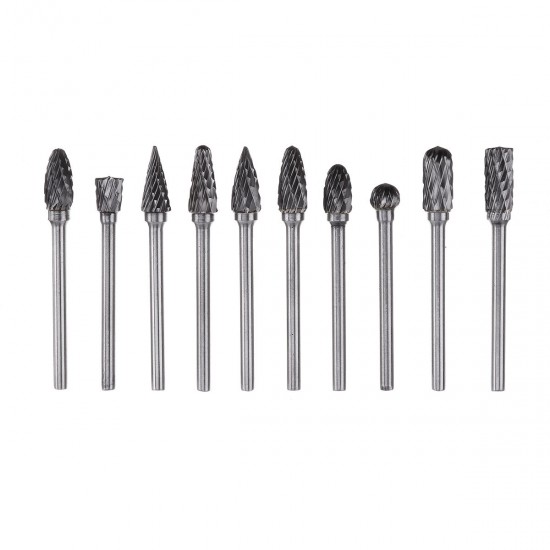 3x6mm Double Grain Tungsten Steel Grinding Head Rotary Burr Drill Bit Milling Cutter Head