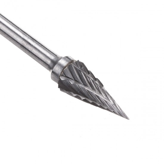 3x6mm Double Grain Tungsten Steel Grinding Head Rotary Burr Drill Bit Milling Cutter Head