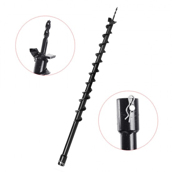 40mm x 800mmm Earth Auger Fence Borer Drill Bit Hole Digger