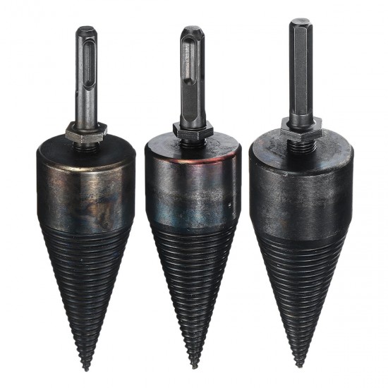 45mm HSS Firewood Splitting Drill Bit Hard Wood Cone Splitter Bit for Electric Drill Hammer