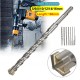 5-16mm Concrete Drill Bit 160mm Length Double SDS Plus Slot Masonry Hammer Drill Bit