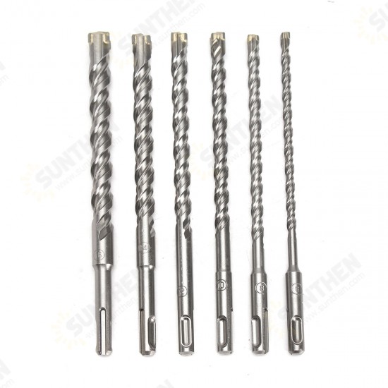 5-16mm Concrete Drill Bit 160mm Length Double SDS Plus Slot Masonry Hammer Drill Bit