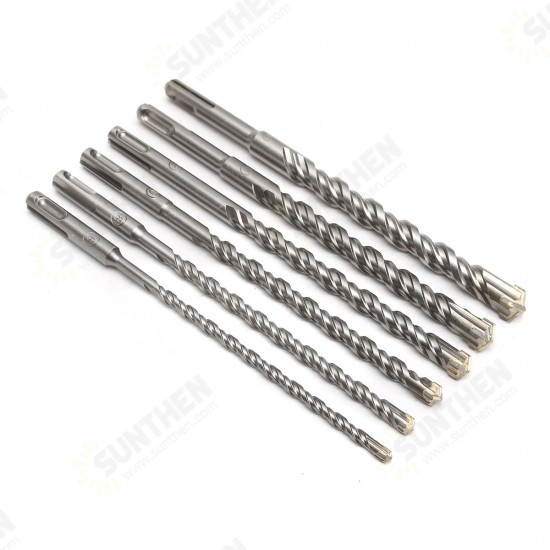 5-16mm Concrete Drill Bit 160mm Length Double SDS Plus Slot Masonry Hammer Drill Bit