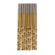 50pcs Titanium Coated High Speed Steel Twist Drill Bit1/1.5/2/2.5/3mm Twist Drill BitWoodworking