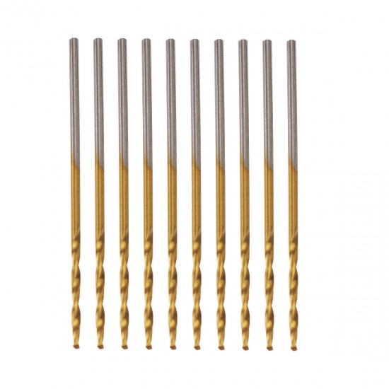 50pcs Titanium Coated High Speed Steel Twist Drill Bit1/1.5/2/2.5/3mm Twist Drill BitWoodworking