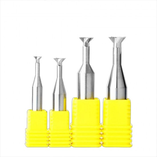 55-Degree Four-Edged Carbide Tungsten Steel Mill Straight-Handle Swallowtail Knife Aluminum With Cnc Slotting Knife Router Bit