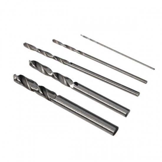 5pcs HSS Mini Twist Drill Bits Set 0.5/1.0/1.5/2.5/3.0MM