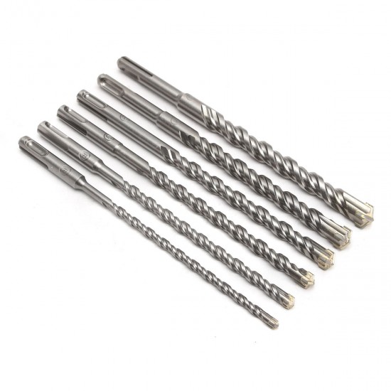 6-16mm Bi-Metal Drill Bit Length 260mm Double SDS Plus Slot Masonry Hammer Bit