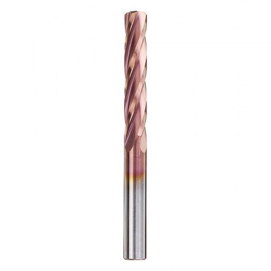 6 Flutes 6.5-10mm Milling Cutter HRC55 Tungsten Steel Carbide AlTiN Coating End Mill CNC Tool