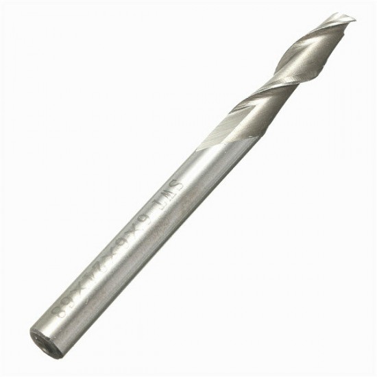 6mm 2 Flute End Mill Cutter Spiral Drill Bit CNC Tool