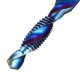 6pcs M3-M10 Combination Drill Tap Bit Hex Shank Blue Coated Deburr Countersink Bits Screw Thread Metric Tap