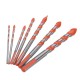 7Pcs 3-12mm Triangle Shank Drill 3/4/5/6/8/10/12mm Ceramic Glass Hole Wall Twist Spiral Drill Bit