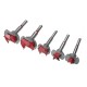 7pcs Blue or Red Woodworking Hinge Hole Opener Set Positioning Hole Saw Cutter Drill Bits