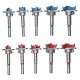 7pcs Blue or Red Woodworking Hinge Hole Opener Set Positioning Hole Saw Cutter Drill Bits