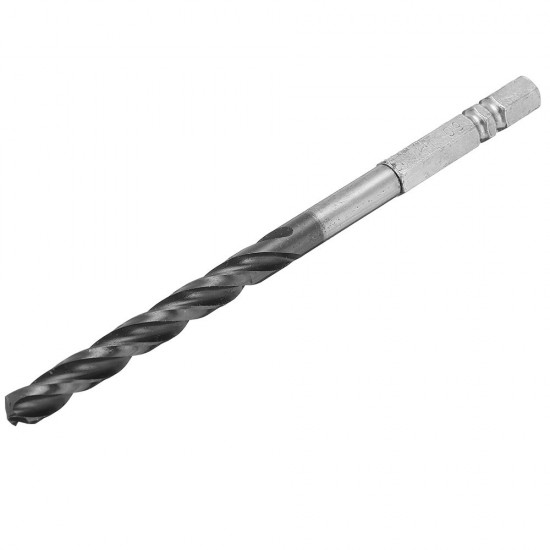 8Pcs Twist Drill Bit Hexagonal 3.0-6.5mm High Speed Steel Stainless TiALN Coated