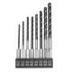 8Pcs Twist Drill Bit Hexagonal 3.0-6.5mm High Speed Steel Stainless TiALN Coated