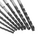 8Pcs Twist Drill Bit Hexagonal 3.0-6.5mm High Speed Steel Stainless TiALN Coated