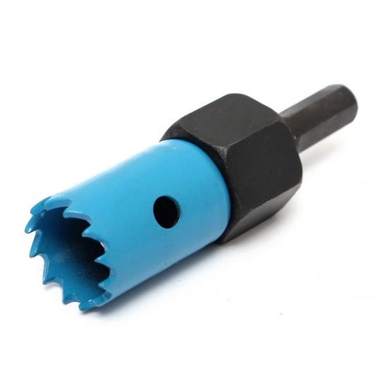 8pcs Blue Hole Saw Cutter Set with Hex Wrench Wood Alloy Iron Cutter for Woodworking