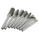 8pcs Carbide Rotary Burr Set 1/4 Inch Shank File Power Tool