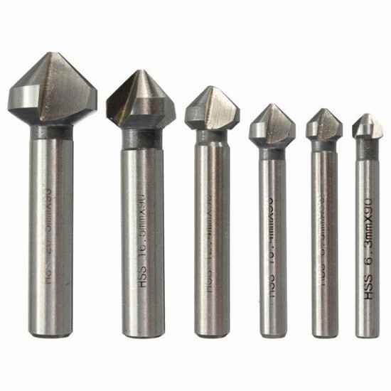 90 Degrees HSS Countersink Drill Bit 6.3mm -20.5mm Chamfer Drills Wood Working Tool