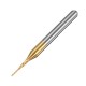 10pcs 0.7mm Carbide End Mill Cutter Titanium Coated Engraving Milling Cutter