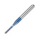 10pcs 1.1-1.5mm Blue NACO Coated PCB Bits Carbide Engraving Milling Cutter For CNC Tool Rotary Burrs