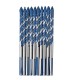 10pcs 6mm 8mm Triangle Twist Drill Bit Multifunctional Hole Saw Cutter Set for Concrete Brick Wood