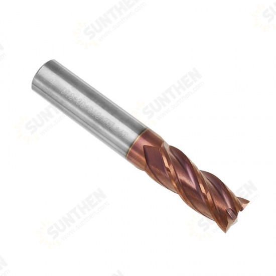 12mm HRC55 AlTiN Coating 4 Flutes End Mill Cutter Tungsten Carbide End Mill Cutter CNC Tool