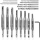 17Pcs Woodworking Hinge Drill Hexagonal Shank Self-centering Drill Bit Set For Door and Window Derailment Holes