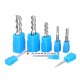 2-12mm 3 Flutes Carbide End Mill Set Tungsten Steel Milling Cutter Tool for Aluminum Alloy