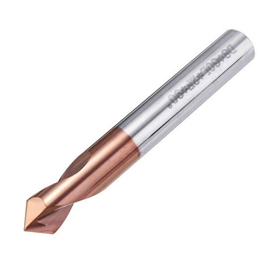 2 Flutes 90 Degree Chamfer End Mill 4/6/8/10/12mm HRC45 Tungsten Steel AlTiN Coating Milling Cutter