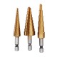 21Pcs Self-Centering Hinge Tapper Core Drill Bit Step with Automatic Center Punch for Woodworking Adjustable Door Window Spring Loaded Metal Drill Bit