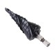 3 Flute Step Drill Bit TiAlN Coated HRC89 HSS-Co M35 Cobalt Step Drill 1/4 Inch Hexagon Shank