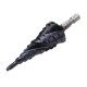 3 Flute Step Drill Bit TiAlN Coated HRC89 HSS-Co M35 Cobalt Step Drill 1/4 Inch Hexagon Shank