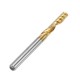 3.175mm Shank 12/15/17/22mm Single Flute End Mill Cutter Titanium Coated Spiral Drill Bit