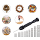 36 Pieces Hand Drill Set Include Pin Vise Hand Drill Mini Drills and 0.5-3.0mm HSS Drills and 0.3-1.2mm PCB Drill for Craft Carving DIY