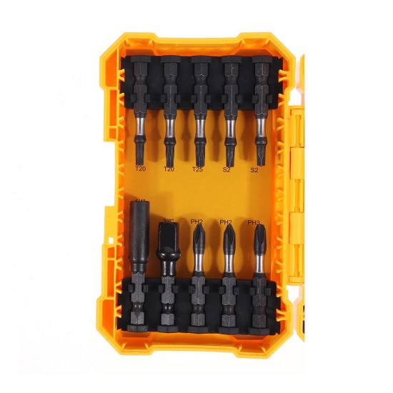 42PCS Screwdriver Bit Set 40PCS Phillips Torx Square Screwdriver Bits Quick Change Extension Rod 3/8 Inch Socket Driver Adapter with Box