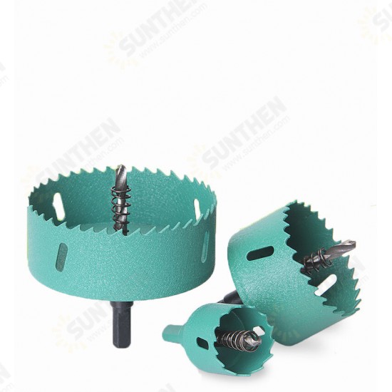 45-100mm M42 HSS Hole Saw Cutter Aurora Green Metal Tip Drill For Aluminum Iron Wood Drilling