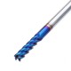 4/5/6/8mm HRC60 4 Flutes Milling Cutter L100mm Blue NACO Coated Tungsten Carbide Milling Cutter CNC Tool