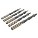 5Pcs Cobalt Drill HSS-Co Twist Step Drill Bits for Manual Pocket Hole Jig Master Woodworking Metal Stainless Steel Drilling