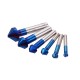 6Pcs 3 Flutes HSS Blue Nano Chamfering End Mill 90 Degree Chamfer Cutter Countersink Drill Bit