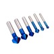 6Pcs 3 Flutes HSS Blue Nano Chamfering End Mill 90 Degree Chamfer Cutter Countersink Drill Bit