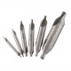 6pcs 1/1.5/2/2.5/3/5mm 60 Degree HSS Center Drill Bits Countersink Drill Bit