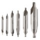 6pcs 1/1.5/2/2.5/3/5mm 60 Degree HSS Center Drill Bits Countersink Drill Bit