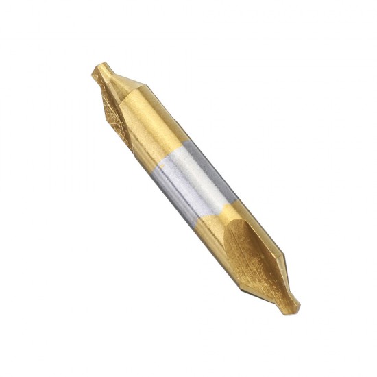 6pcs HSS Center Drill Bit 1/1.5/2/2.5/3/5mm 60 Degree Titanium Coated Countersink Drill Bit