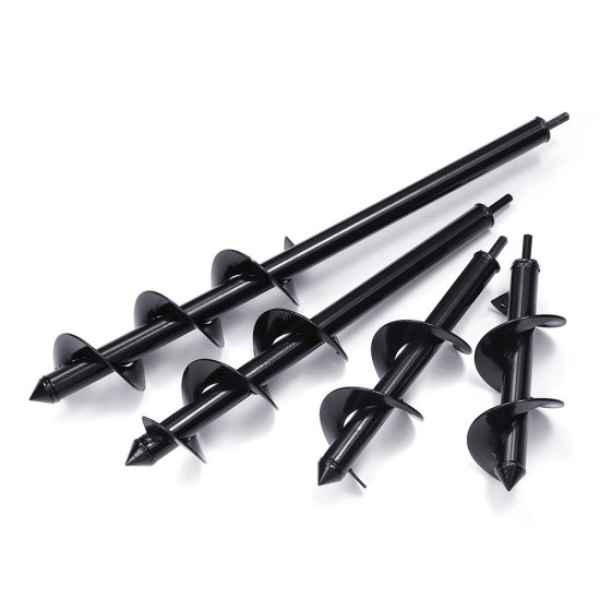 7.6x25/30/45/60cm Garden Auger Small Earth Planter Drill Bit Post Hole Digger Earth Planting Auger Drill Bit for Electric Drill