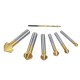 7pcs 5-10mm HSS Titanium Coated M6 Countersink Drill Bit 3 Flute Chamfer 90 Degree Chamfering End Mill Cutter